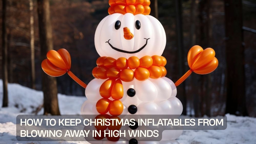 How to Keep Christmas Inflatables from Blowing Away in High Winds