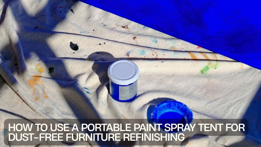 How to Use a Portable Paint Spray Tent for Dust-Free Furniture Refinishing