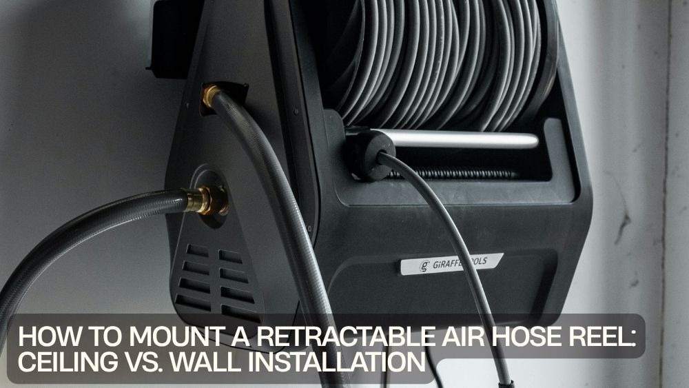 How to Mount a Retractable Air Hose Reel: Ceiling vs. Wall Installation