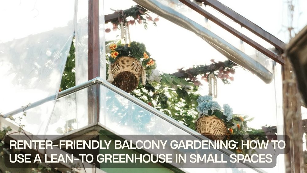 Renter-Friendly Balcony Gardening: How to Use a Lean-To Greenhouse in Small Spaces