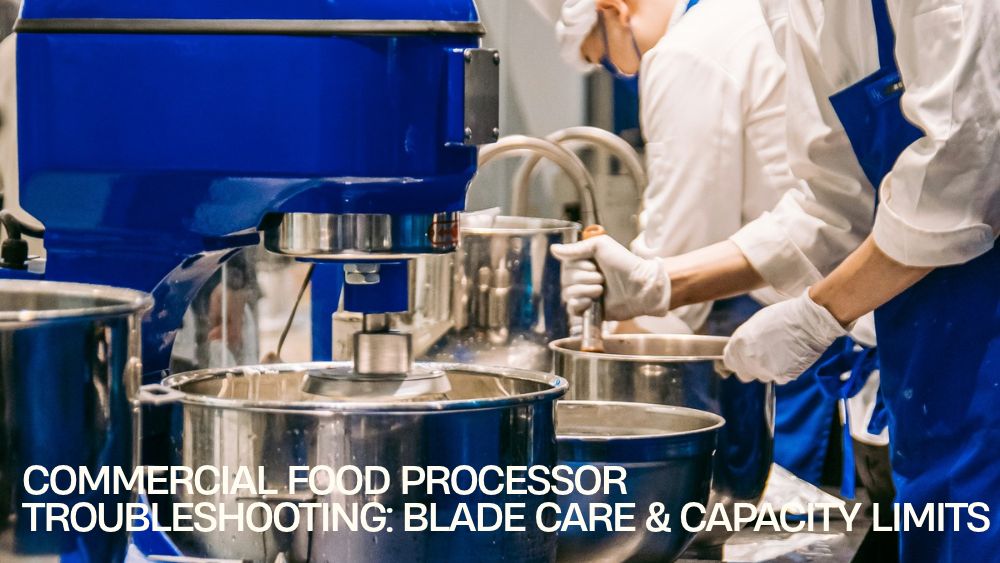 Commercial Food Processor Troubleshooting: Blade Care & Capacity Limits