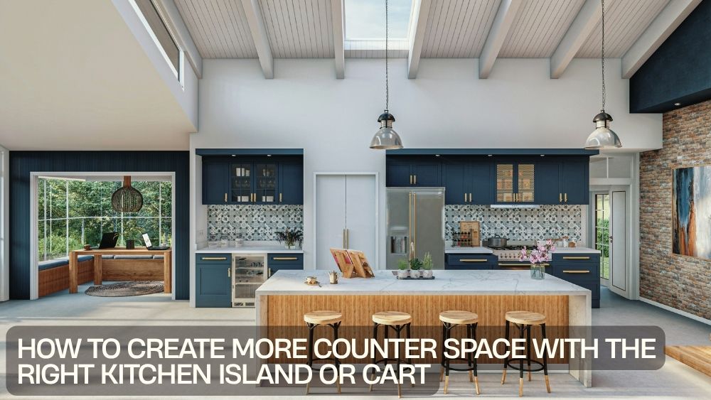 How to Create More Counter Space with the Right Kitchen Island or Cart