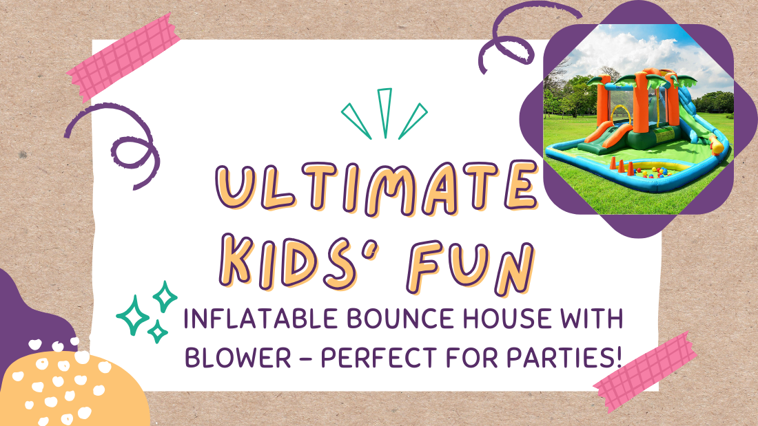 Ultimate Kids' Fun: Inflatable Bounce House with Blower – Perfect for Parties!