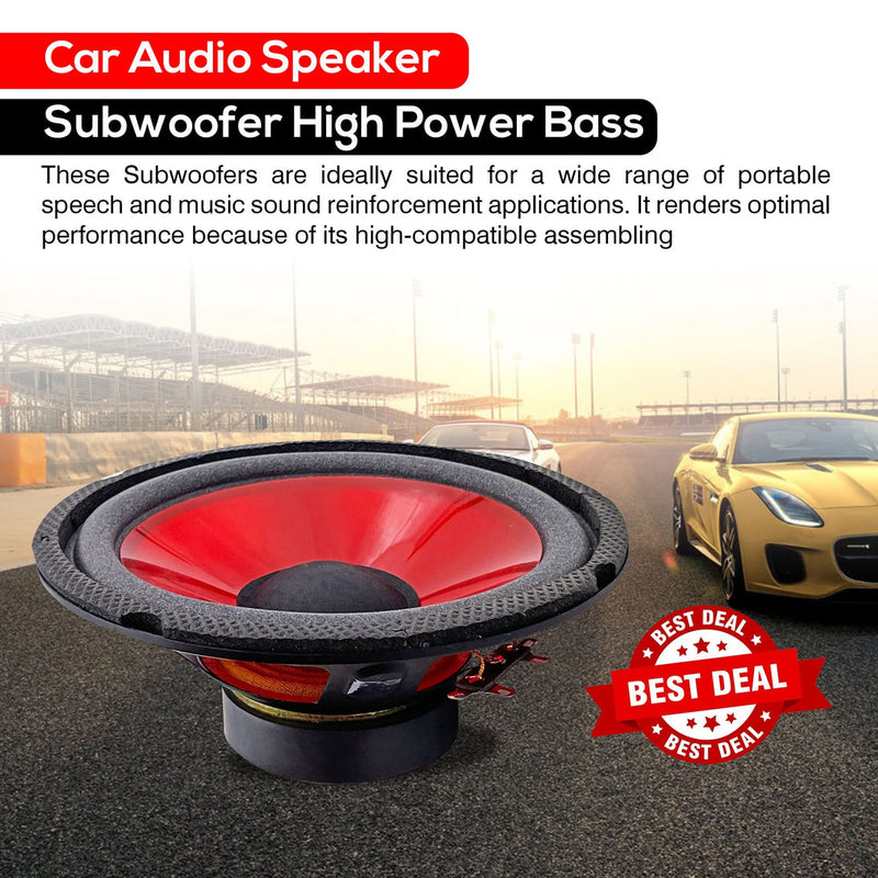 High-performance car woofers installed in a vehicle