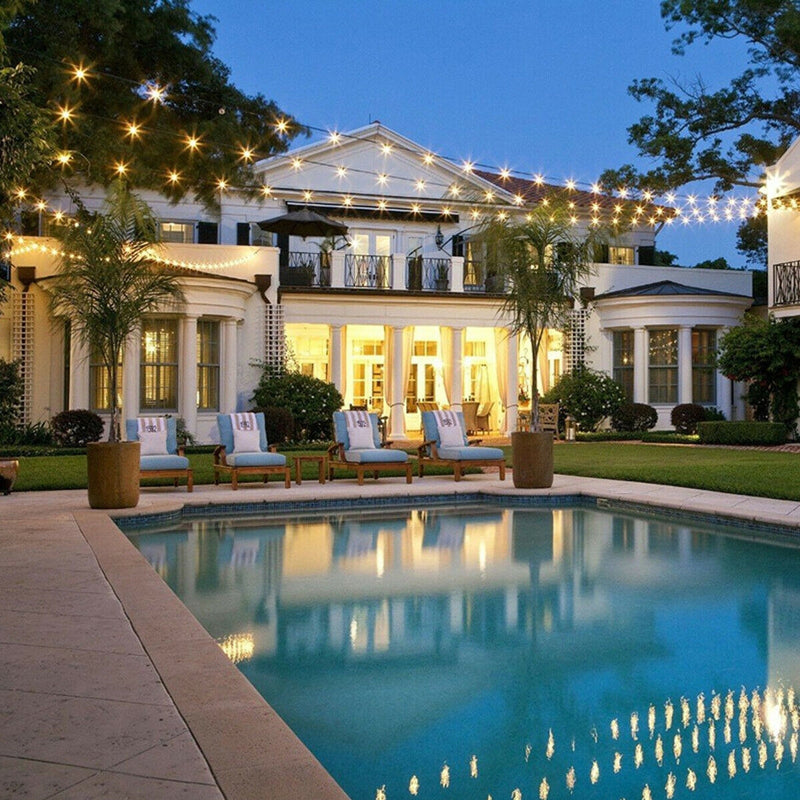 Modern wall and ceiling lights in living room