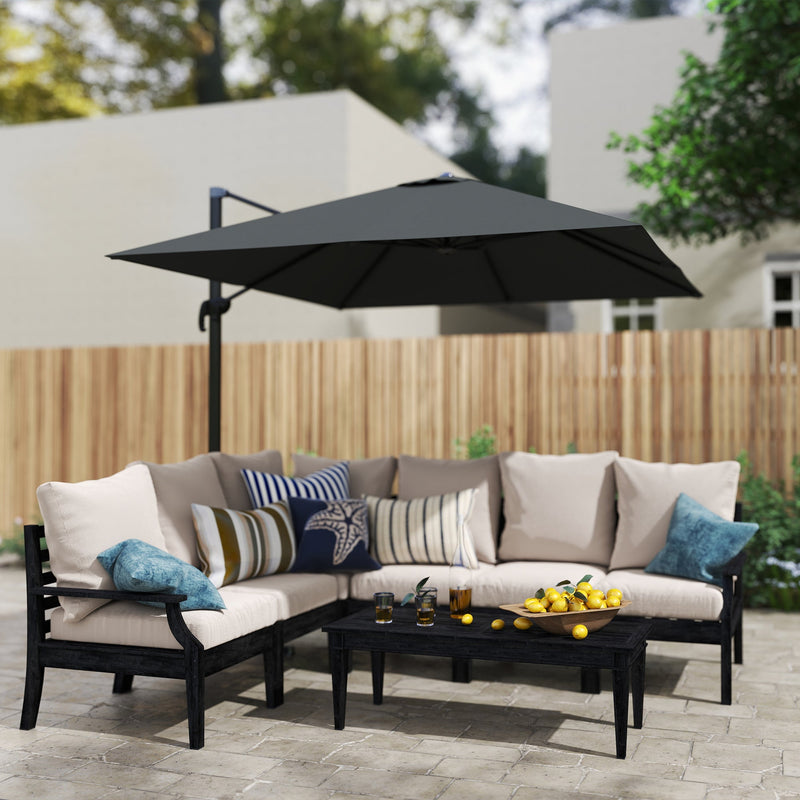 Backyard umbrellas Canada for patios and decks