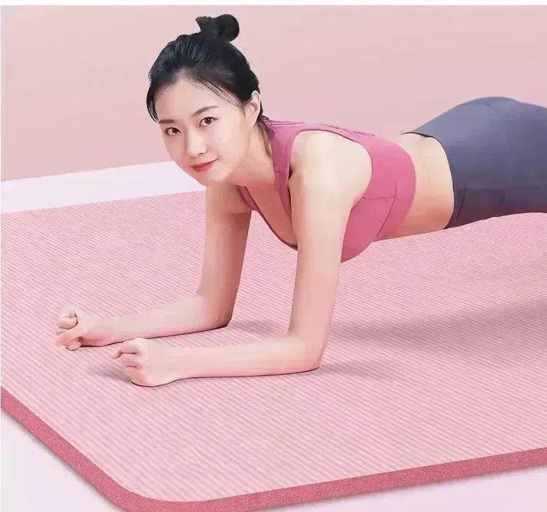 Exercise mat used for stretching and strength training