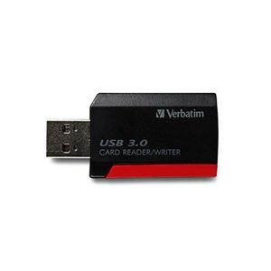 Verbatim Pocket Card Reader, USB 3.0 - Black 