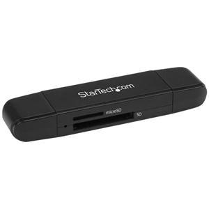 USB 3.0 Memory Card Reader for SD and microSD Cards - USB-C and USB-A - Portable USB SD and microSD Card Reader 