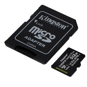 Kingston Canvas Select Plus 512 GB Class 10/UHS-I (U3) microSDXC - 1 Pack 