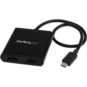 USB-C to Dual HDMI Adapter, USB Type-C Multi-Monitor MST Hub, Dual 4K 30Hz HDMI Laptop Display Extender/Splitter, Windows~