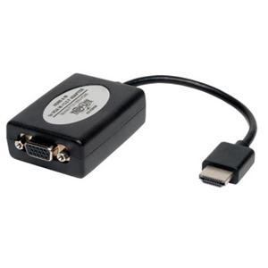 Tripp Lite 6in HDMI to VGA Adapter Converter with Audio Video for Ultrabook / Laptop / Desktop 6"