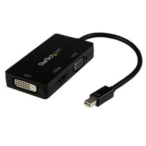 Mini DisplayPort Adapter - 3-in-1 - 1080p - Monitor Adapter - Mini DP to HDMI / VGA / DVI Adapter Hub