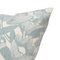 Aquatint Pattern Cushion Cover – 100% Cotton, Knife Edge Construction, Hidden Zipper, Hand-Made in Canada, Soft Blue Floral Design