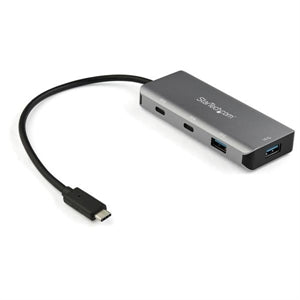 4 Port USB C Hub - 2x USB A & 2x USB-C SuperSpeed 10Gbps - USB Bus Powered Type-C 3.2 Gen 2 Adapter Hub - 9.8" (25cm) Cable 