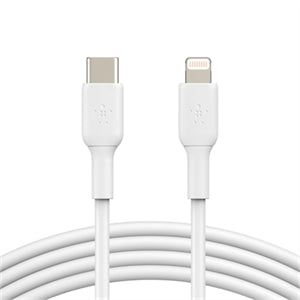 Belkin BoostCharge USB-C to Lightning Cable (1 meter / 3.3 foot, White) 