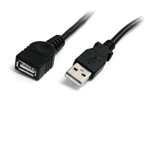 10 ft Black USB 2.0 Extension Cable A to A - M/F