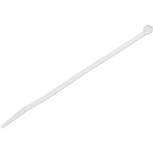 100 PK 8" White Cable Ties 