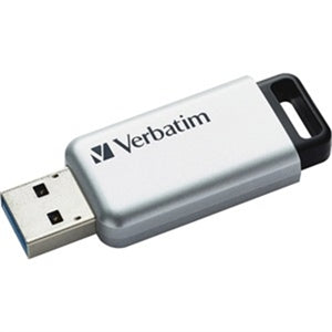 Verbatim 64GB Store'n' Go Secure Pro USB 3.0 Flash Drive with AES 256 Hardware Encryption - Silver