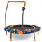 36 Inch Mini Trampoline with Colorful LED Lights and Bluetooth Speaker - Multicolor