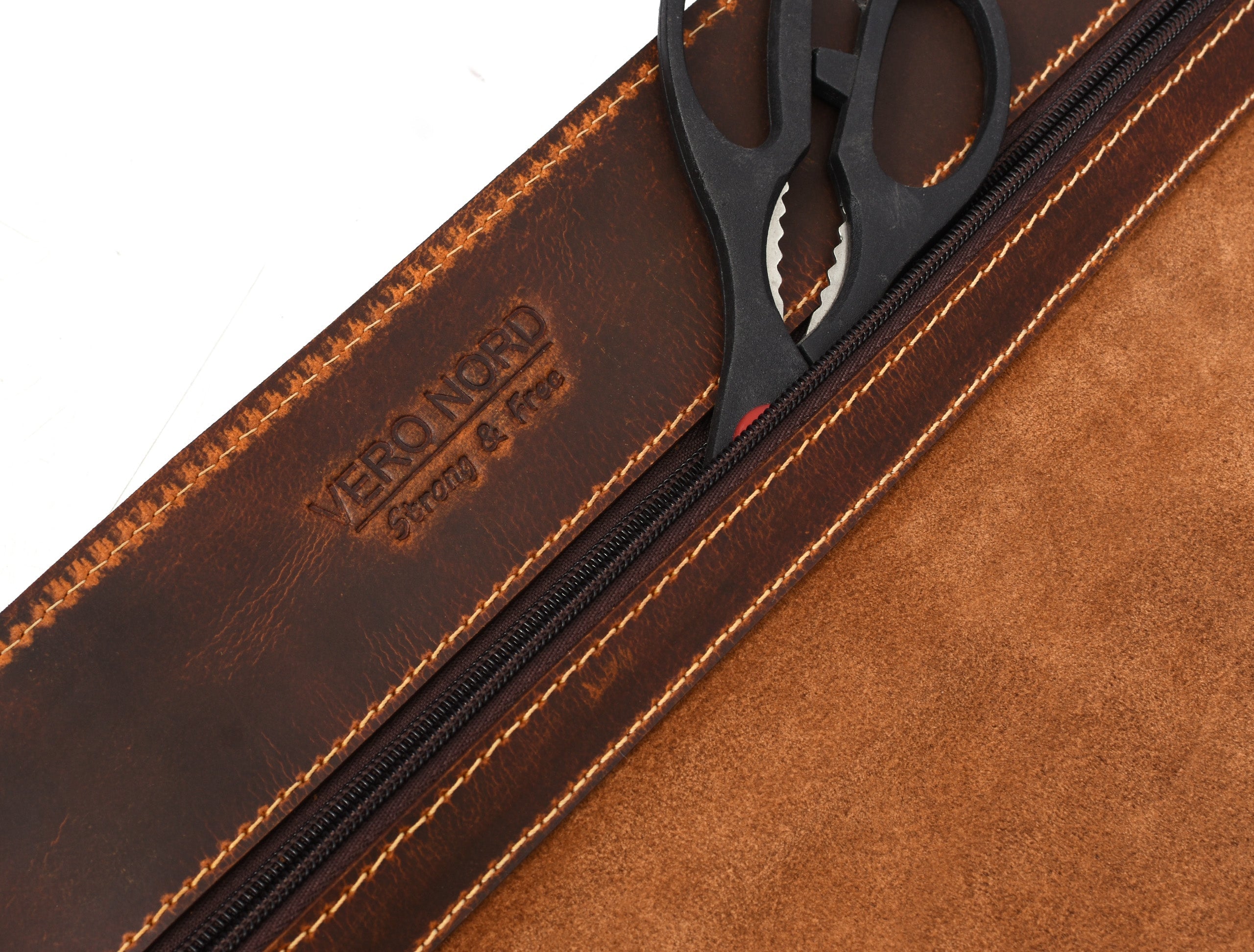 Aurora Leather Knife Roll 10 Slot
