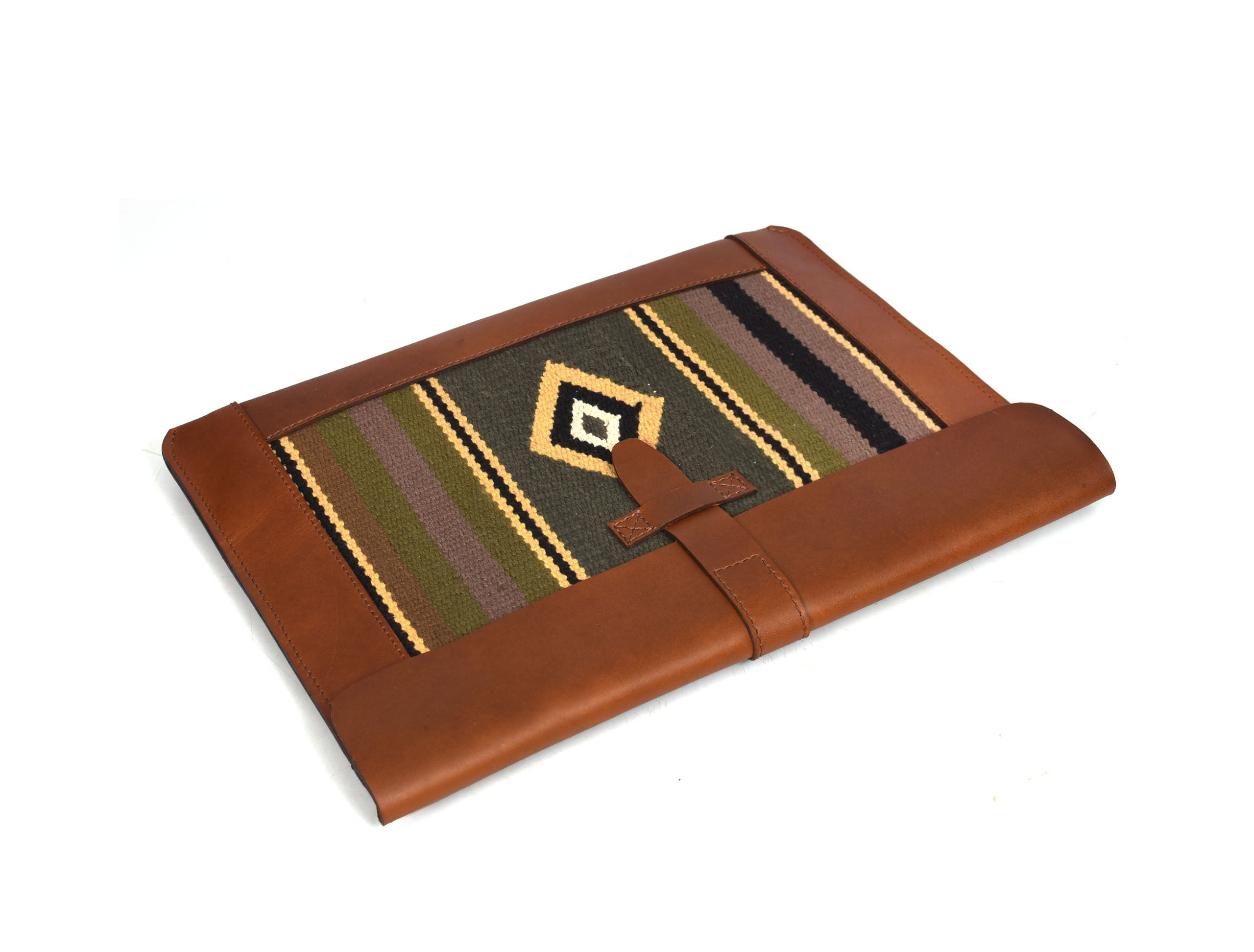 Vintage bohemian Leather Mac Book Sleeve