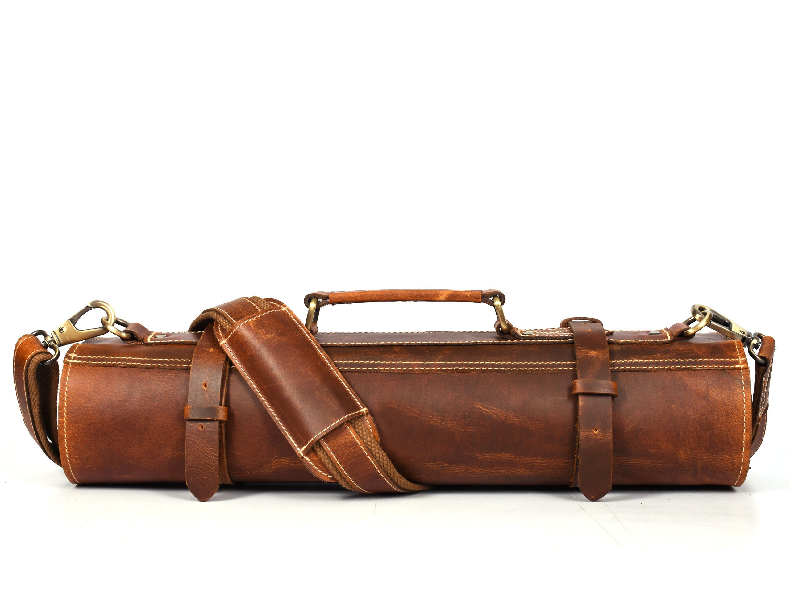 Aurora Leather Knife Roll 10 Slot