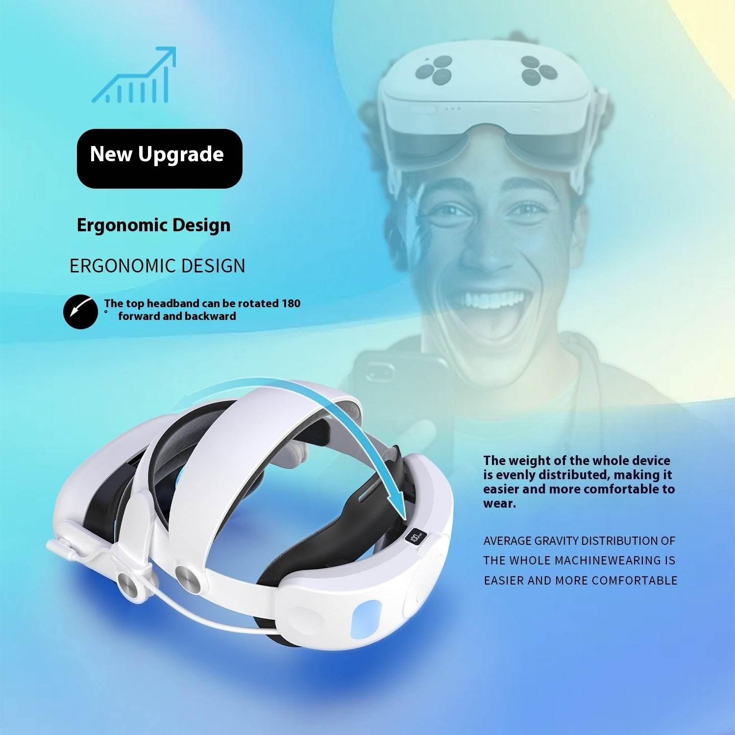 Head Wear Quest3 Charging Head Wear Power Bank Weight Loss VR Accessories 