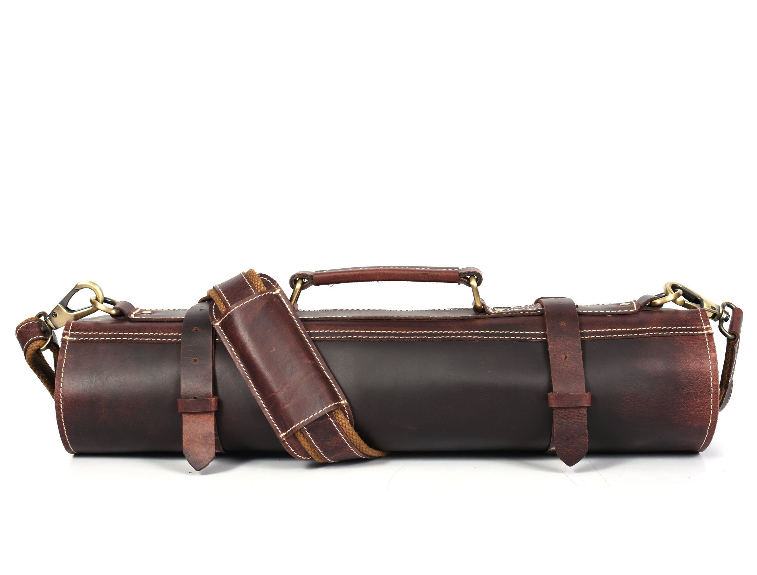 Bend Leather Chef Knife Roll 10 Slot