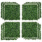 Outsunny Milan Artificial Grass Fake Green Wall with Drainage Home Garden 19.75 Inch Light Green