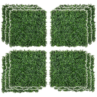 Outsunny Milan Artificial Grass Fake Green Wall with Drainage Home Garden 19.75 Inch Light Green 