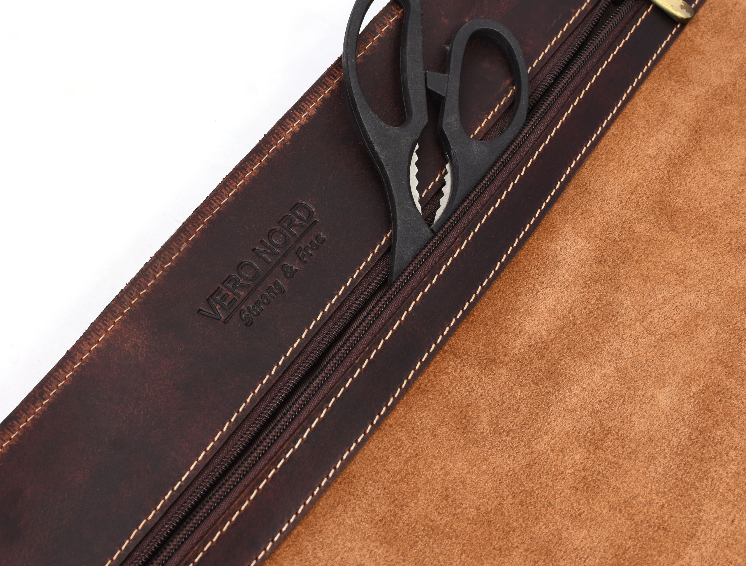 Bend Leather Chef Knife Roll 10 Slot