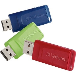 Verbatim 8GB Store 'n' Go USB Flash Drive - 3pk - Red, Green, Blue 