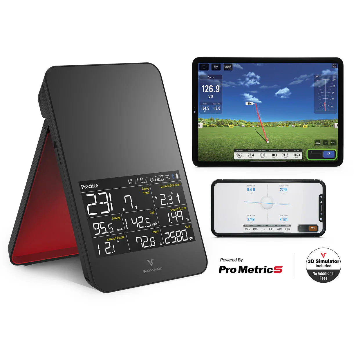 SC4 Pro Launch Monitor + Simulator 