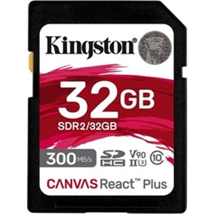 Kingston Canvas React Plus 32 GB Class 10/UHS-II (U3) V90 SDHC 