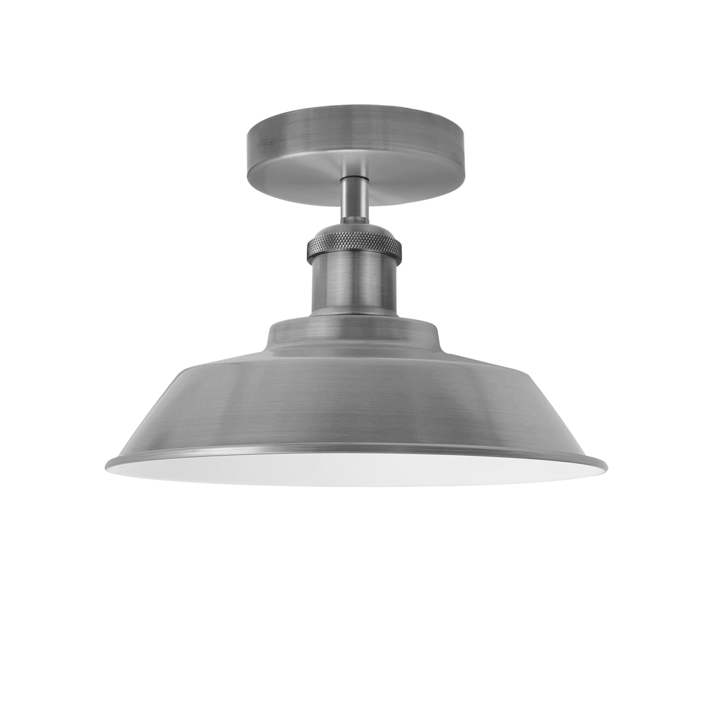 Semi Flush Light Fixtures Satin Nickel~1184