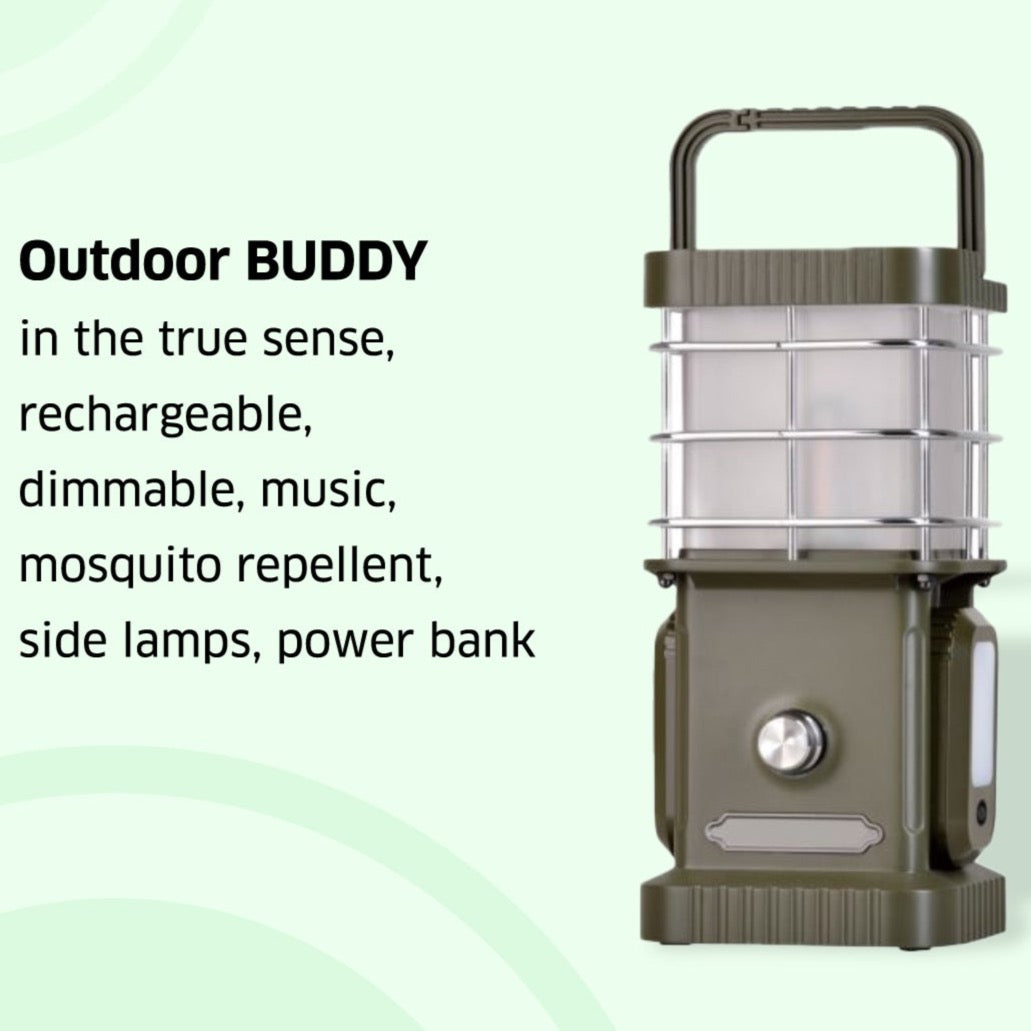 TRU De-LIGHT BUDDY Dimmable LED Lamp / Power Bank / Bluetooth Speaker / Independent side lamps - Music / Decoration - All-In-One 