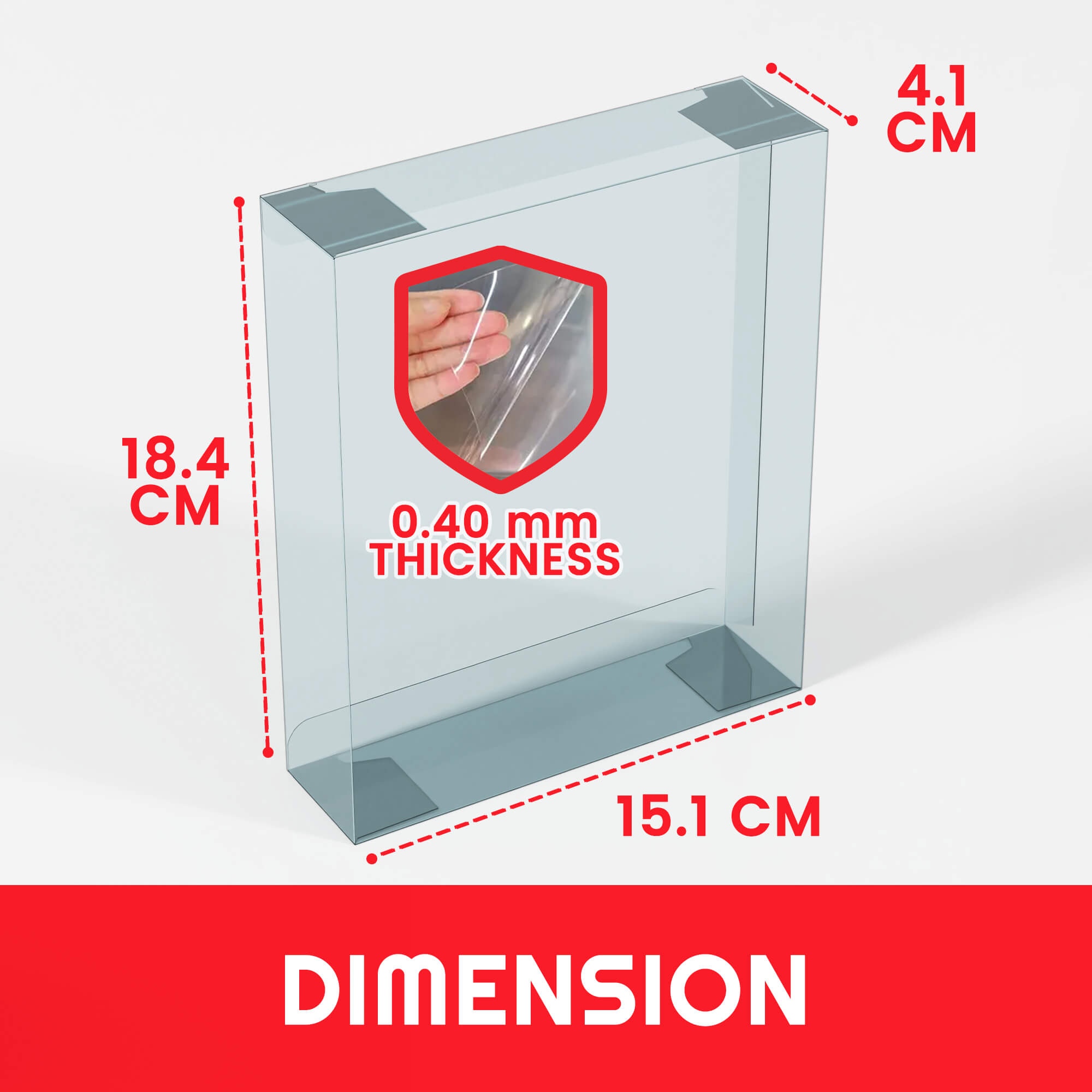 Display Case Protector for SH Figure Son Goku Super Hero PET Protector Pack of 10 