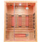 Blisspod Venetian Full Spectrum Infrared Sauna – 3 Persons, Canadian Hemlock, 11 Heaters, Chromotherapy & Reflexology