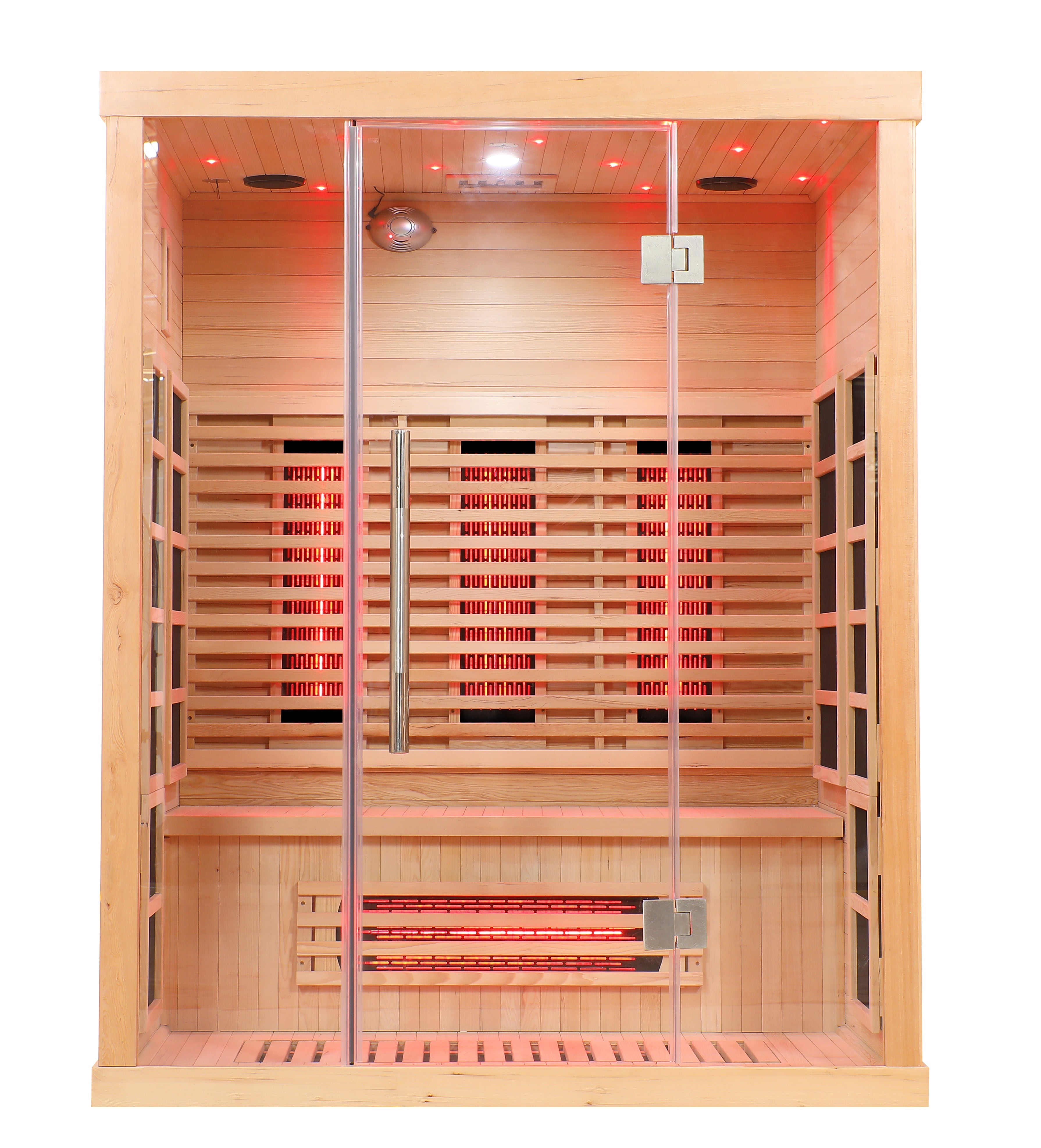Blisspod, Venetian, Full Spectrum Indoor Premium Canadian Hemlock Ultra Low EMF Sauna, 11 Heaters & Chromotherapy– 3 Person 