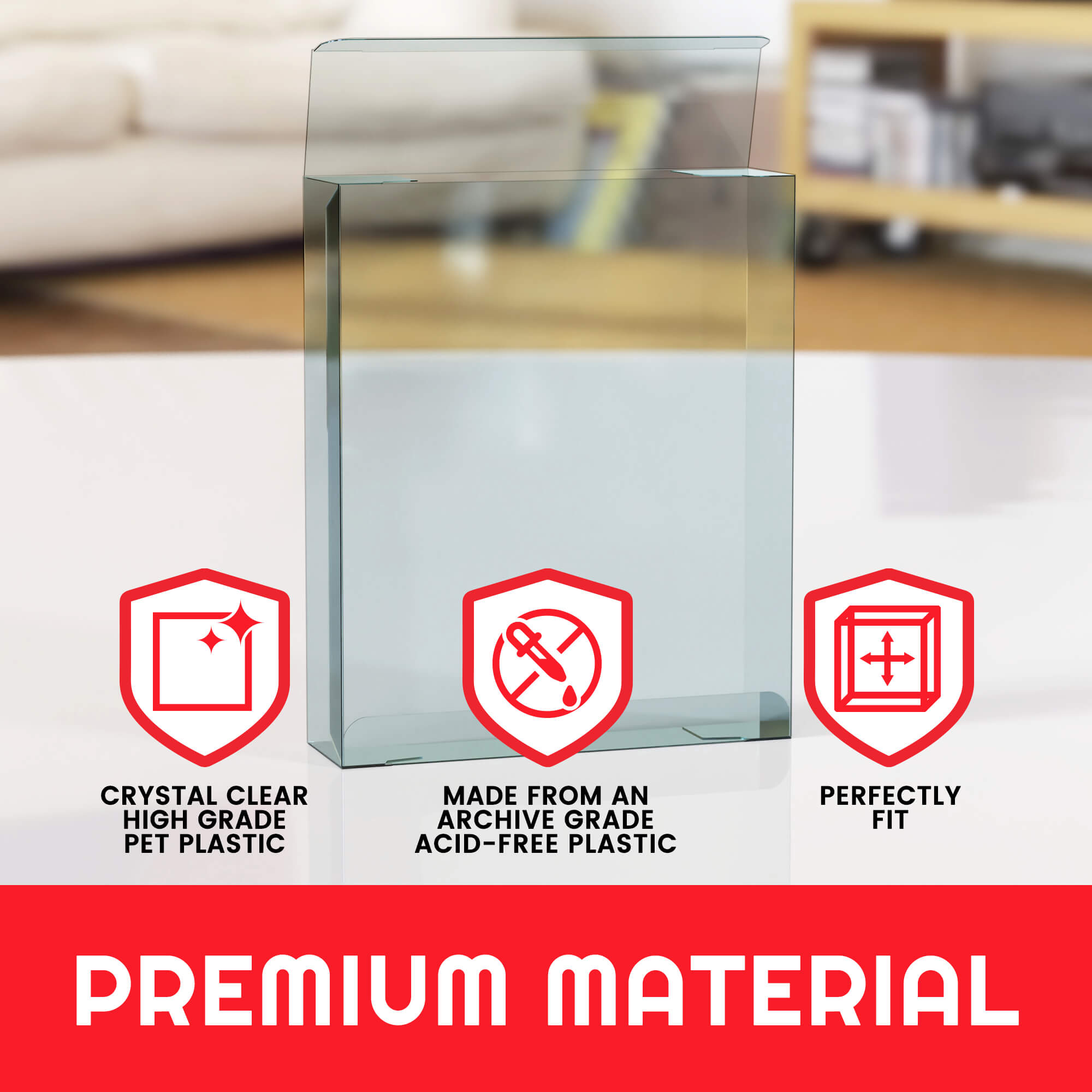 Display Case Protector for SH Figure Son Goku Super Hero PET Protector Pack of 10 