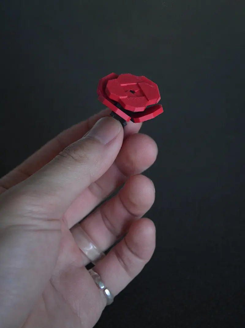 Quick-assemble Red Rose | 3D Printed Toy