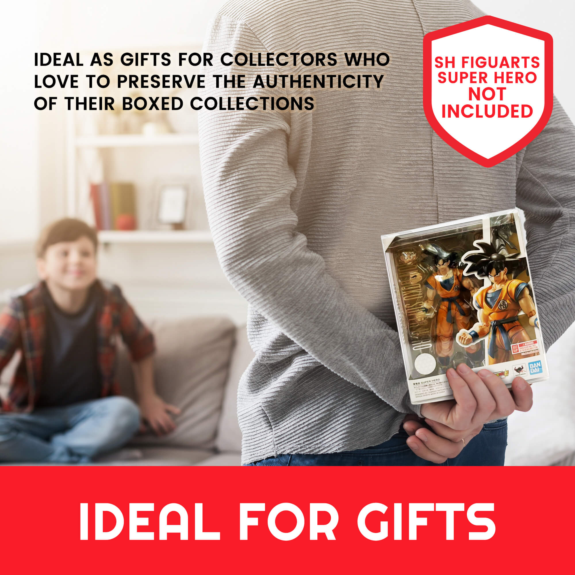 Display Case Protector for SH Figure Son Goku Super Hero PET Protector Pack of 10 