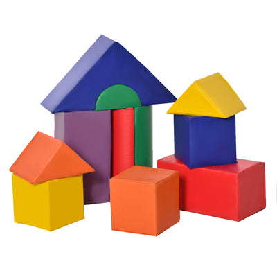 Soozier 11-Piece Soft Play Blocks Kids Climb Crawl Gym Foam Building Stacking Non-Toxic Learning Toy 