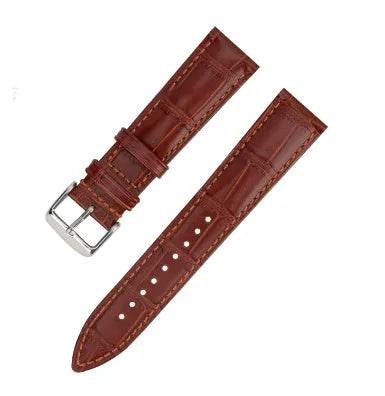 Bamboo Pattern Cow Leather Watch Strap Unisex 