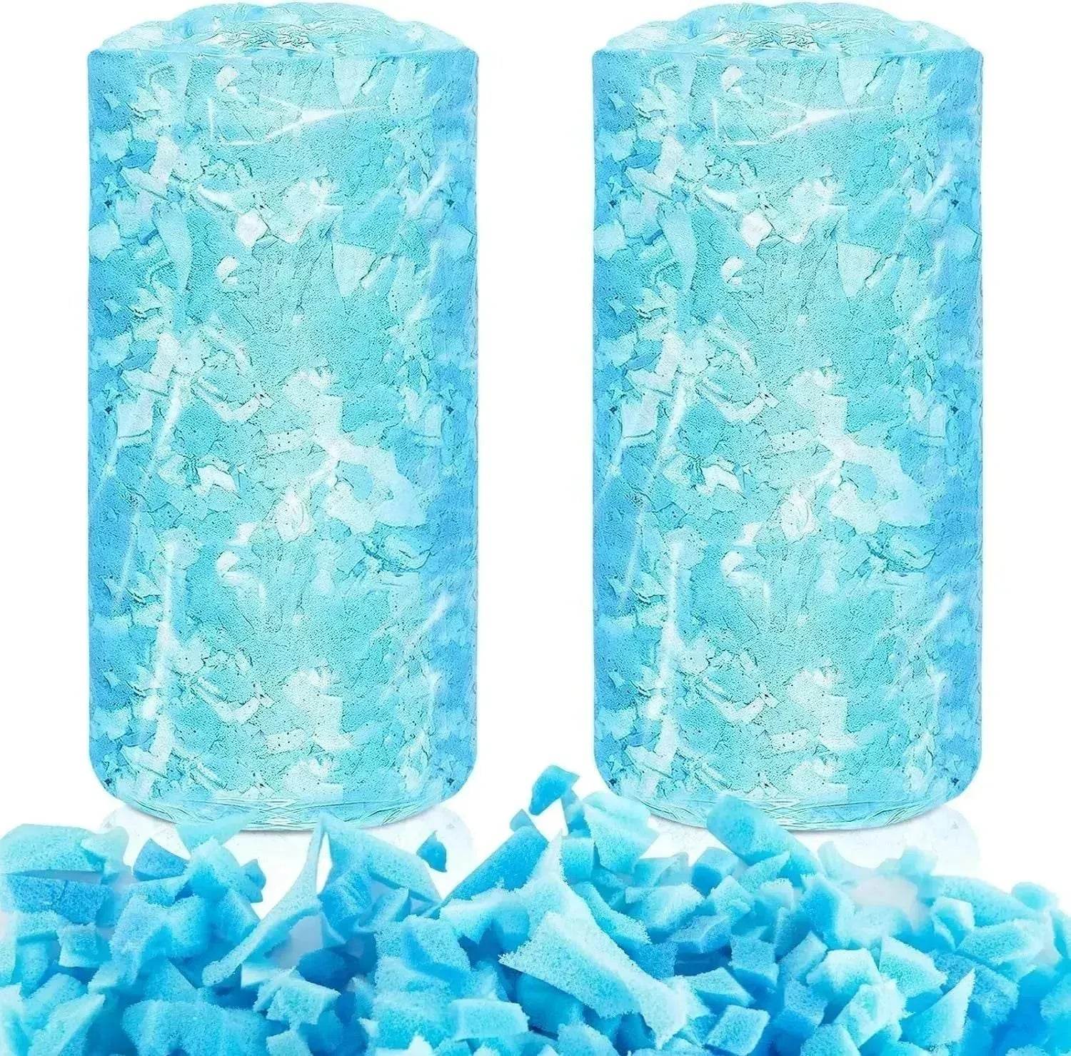 5lbs Bean Bag Filler, Shredded Memory Foam Filling For Bean Bag Chair, Dog Beds, Cushions Pillows, Added Gel Particles 