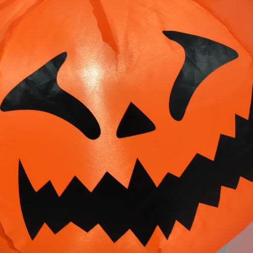 HOMCOM 5.9 Halloween Inflatable Outdoor Decoration Ghost With Pumpkin, Blow Up LED Yard Decor For Garden, Lawn, Party, Holiday, Waterproof 