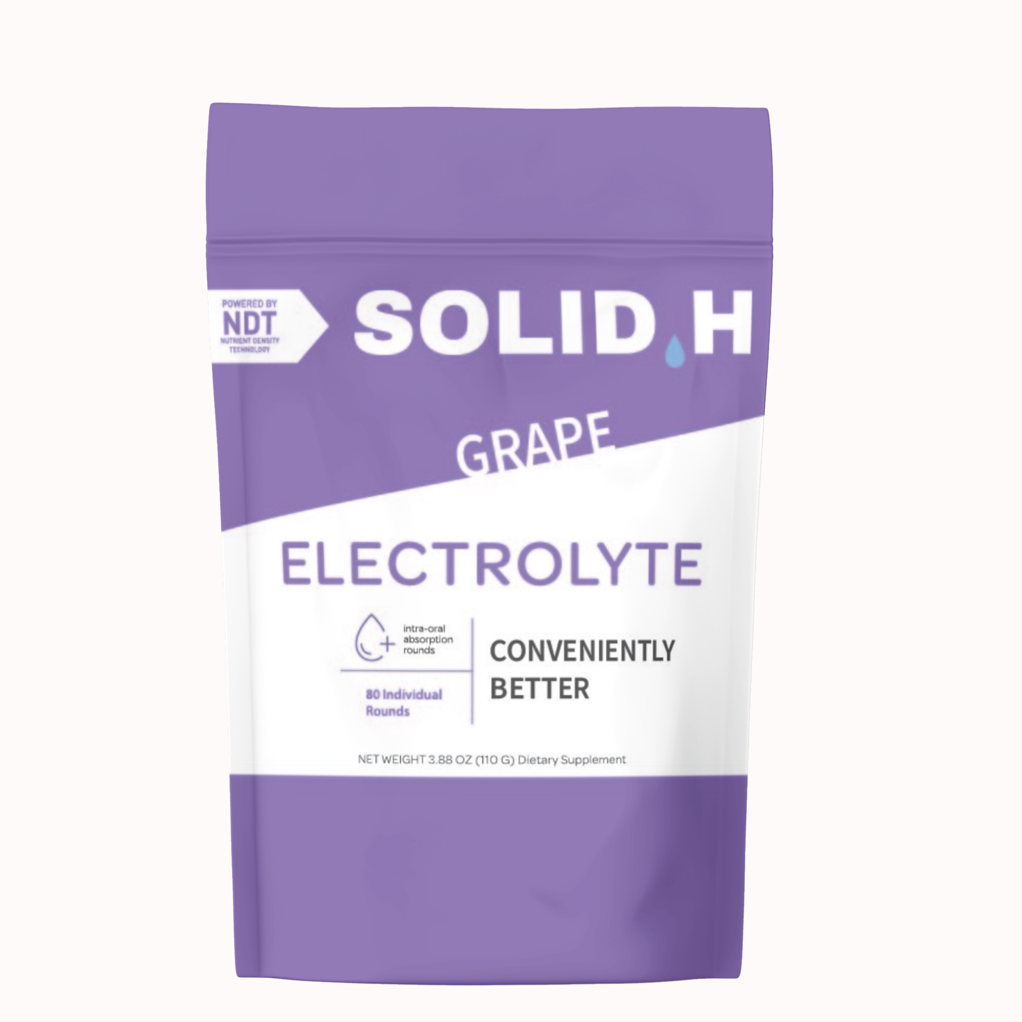 Electrolytes - Solid Hydration - 80 Dissolvable Rounds 