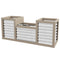 Outsunny Metal Wood Planter Raised Garden Bed: For Outdoor Flowers, Herbs & Vegetable Gardening