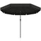 Outsunny 8.5ft Round Market Patio Umbrella: Outdoor Table Umbrella with Tilt Crank for Garden & Backyard, Black